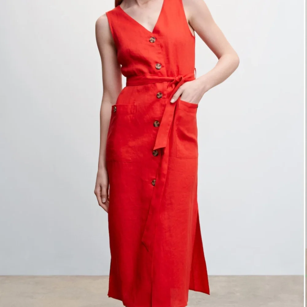 100% linen shirty dress - Picture 2 of 6